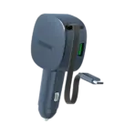 Momax UC19 1-Move⁺ 2-Port Car Charger With Built-In Retractable Cable 60W
